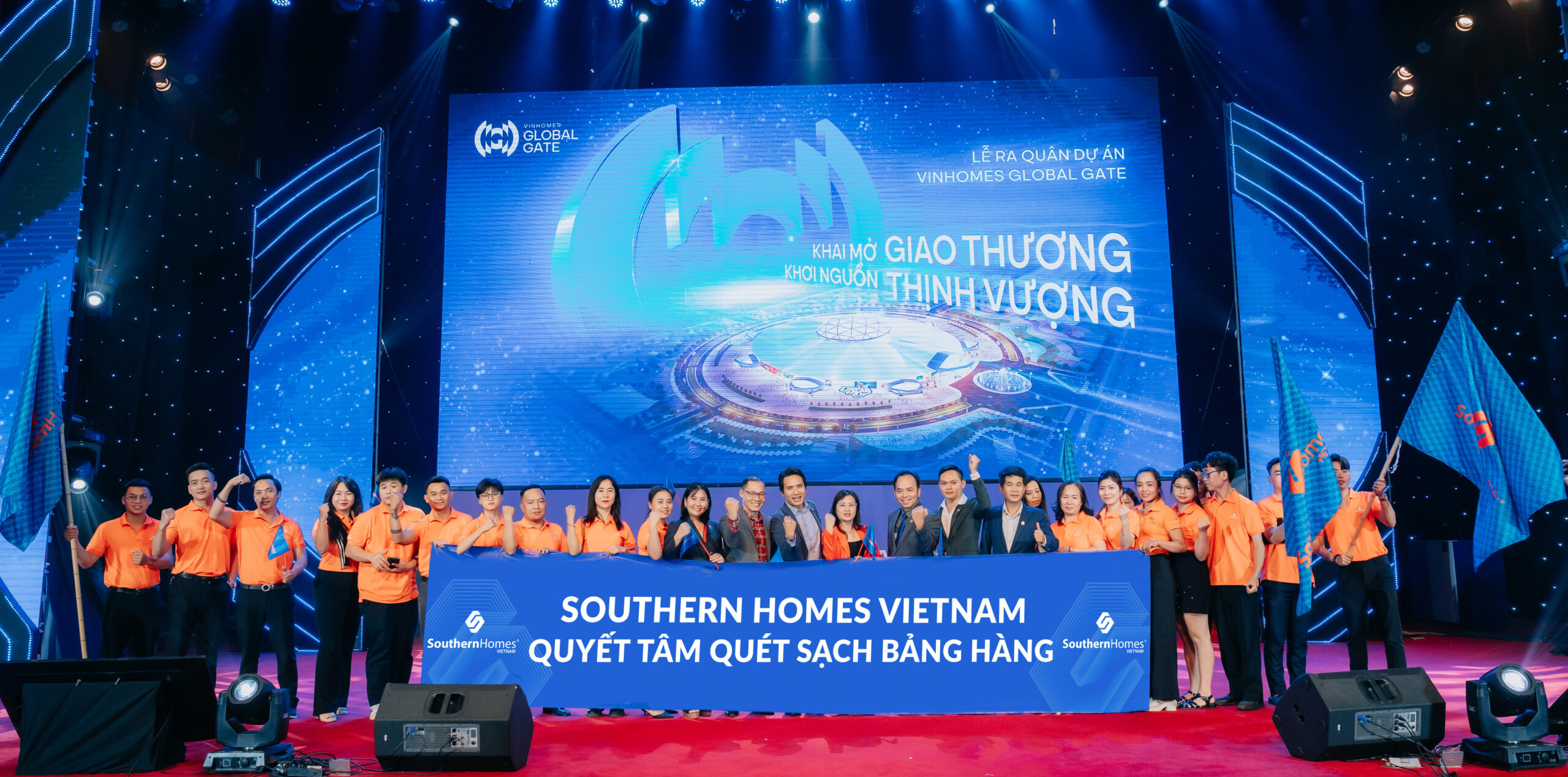 Southern Homes Việt Nam đầy hào khí, kích hoạt nỏ thần khai thông huyết mạch trong Lễ Ra Quân Dự Án Vinhomes Global Gate 