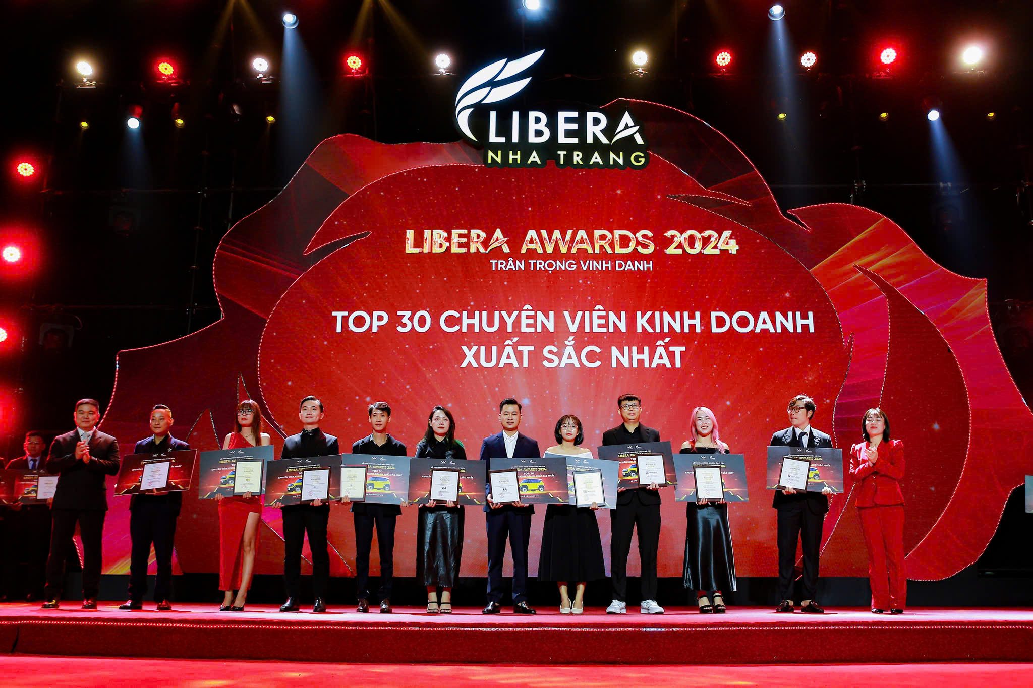 Top 30 chuyên viên kinh doanh xuất sắc nhất của Libera Nha Trang Award 2024 