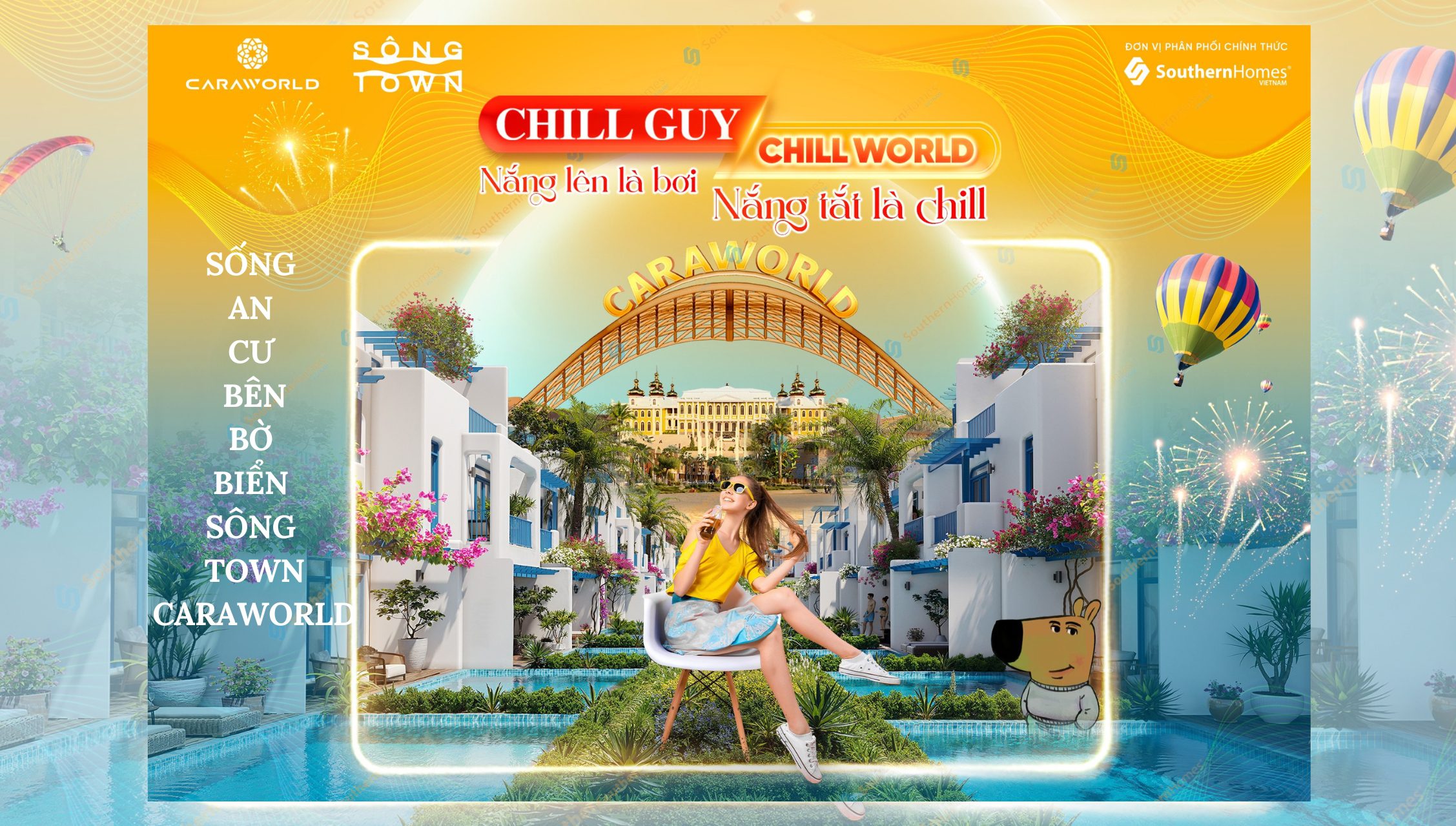 Sống an cư bên bờ biển sông Town Caraworld