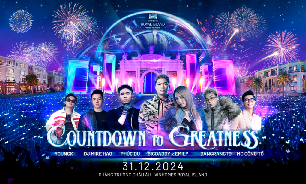 Sự kiện "Countdown to greatness" là món quà tri ân của Vinhomes dành tặng các cư dân "thành phố đảo" (Ảnh: Vinhomes Royal Island).