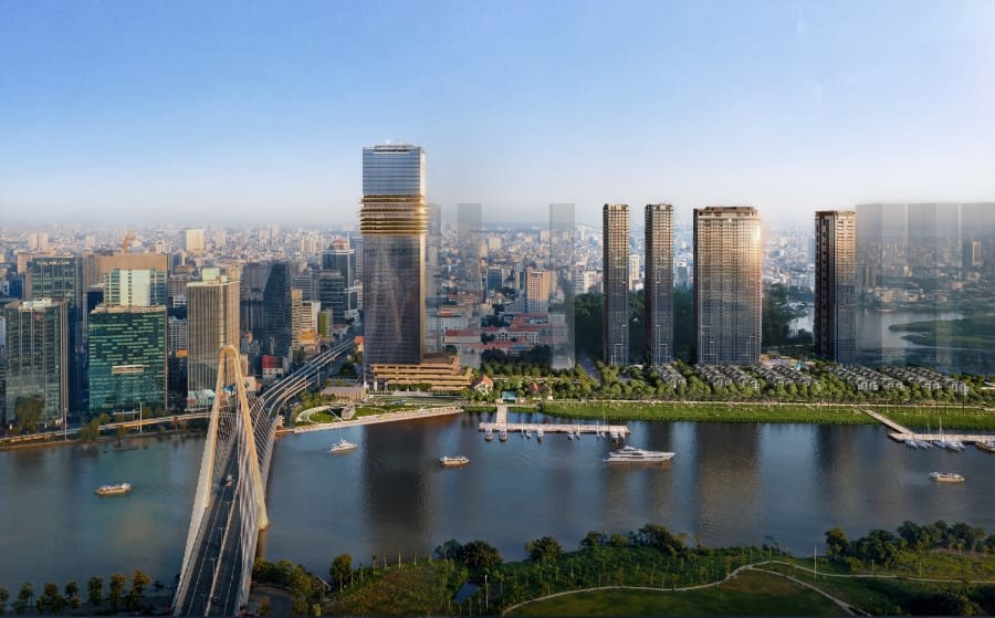 Quy hoạch tổng thể khu dọc bờ sông số 2, Tôn Đức Thắng,Phường Sài Gòn (quận 1 cũ).