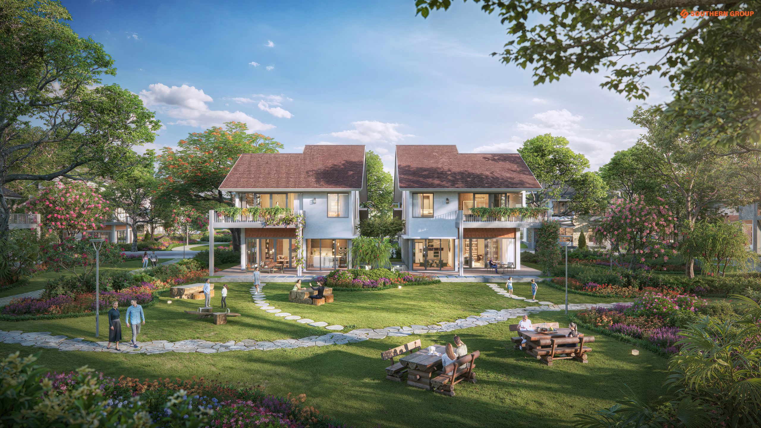 Thiết kế sân vườn biệt thự 3