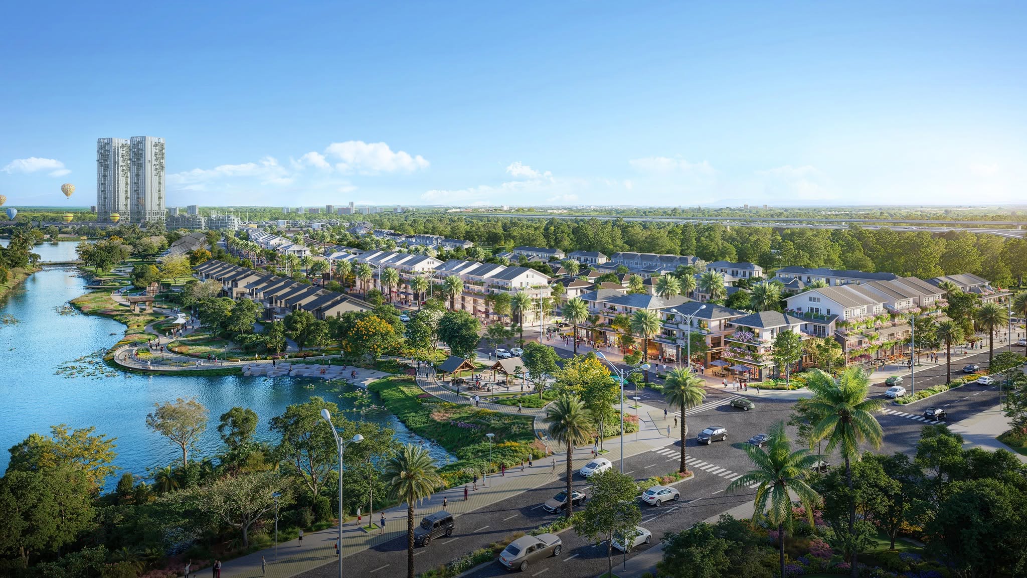 biệt thự ven sông đón thịnh vượng